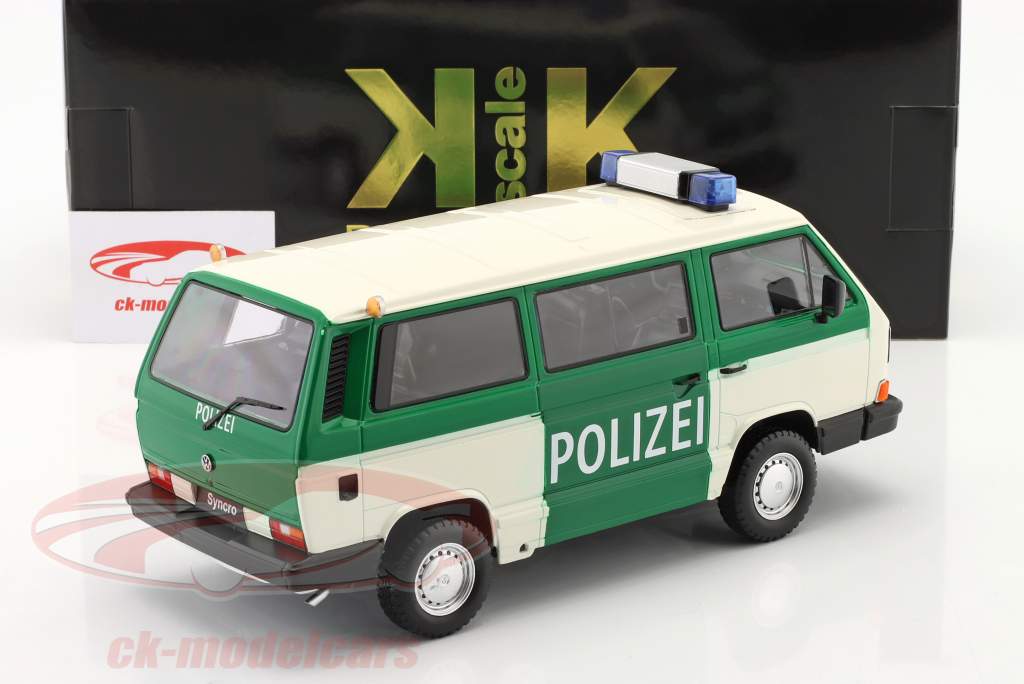 Volkswagen VW T3 Syncro policía Año de construcción 1987 1:18 KK-Scale