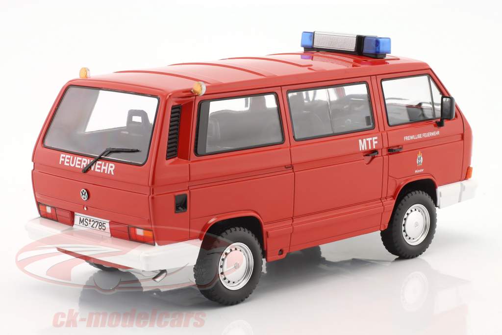 Volkswagen VW T3 Syncro fire department Muenster year 1987 1:18 KK-Scale