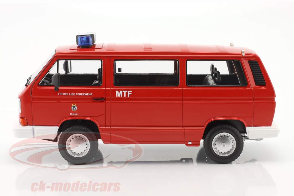Volkswagen VW T3 Syncro 消防队 明斯特 建设年份 1987 1:18 KK-Scale