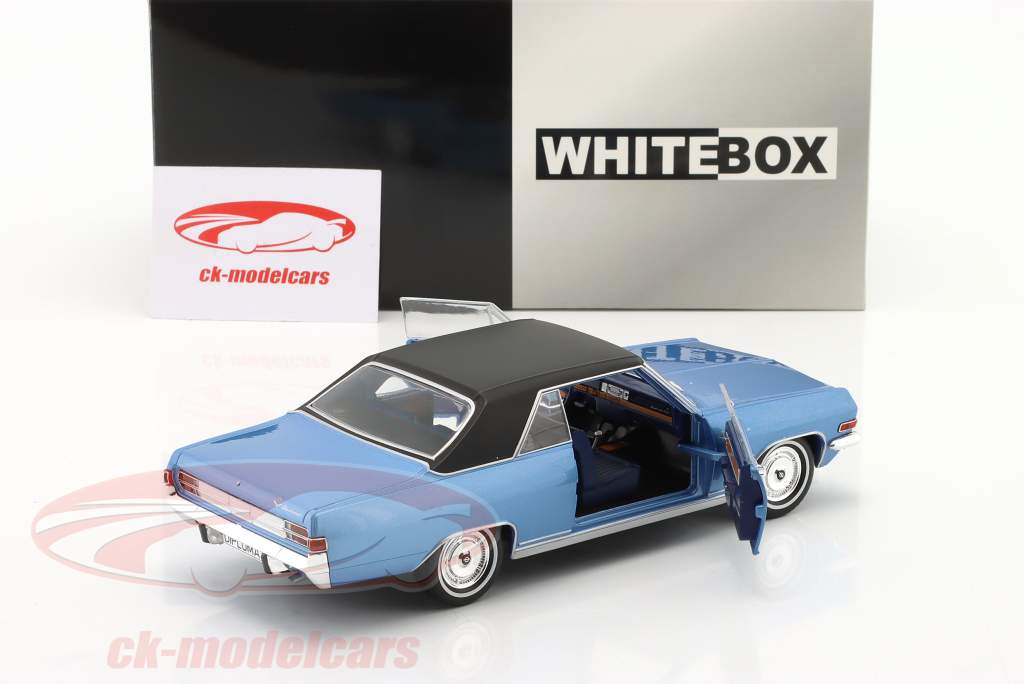 Opel Diplomat V8 Coupe azul metálico / negro 1:24 WhiteBox