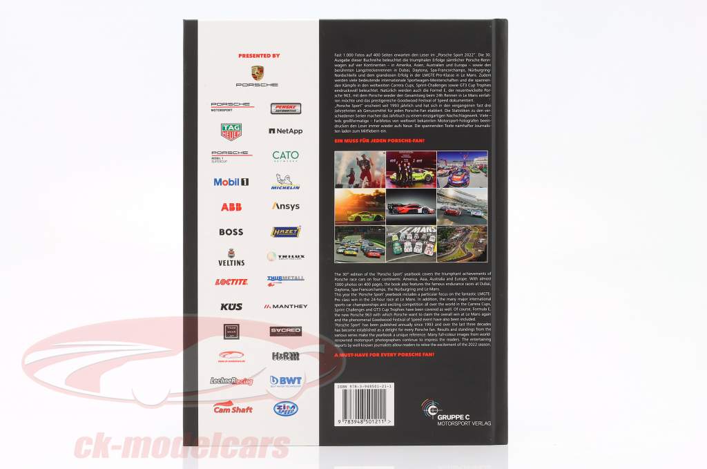 libro: Porsche Sport 2022 (Gruppe C Motorsport Verlag)