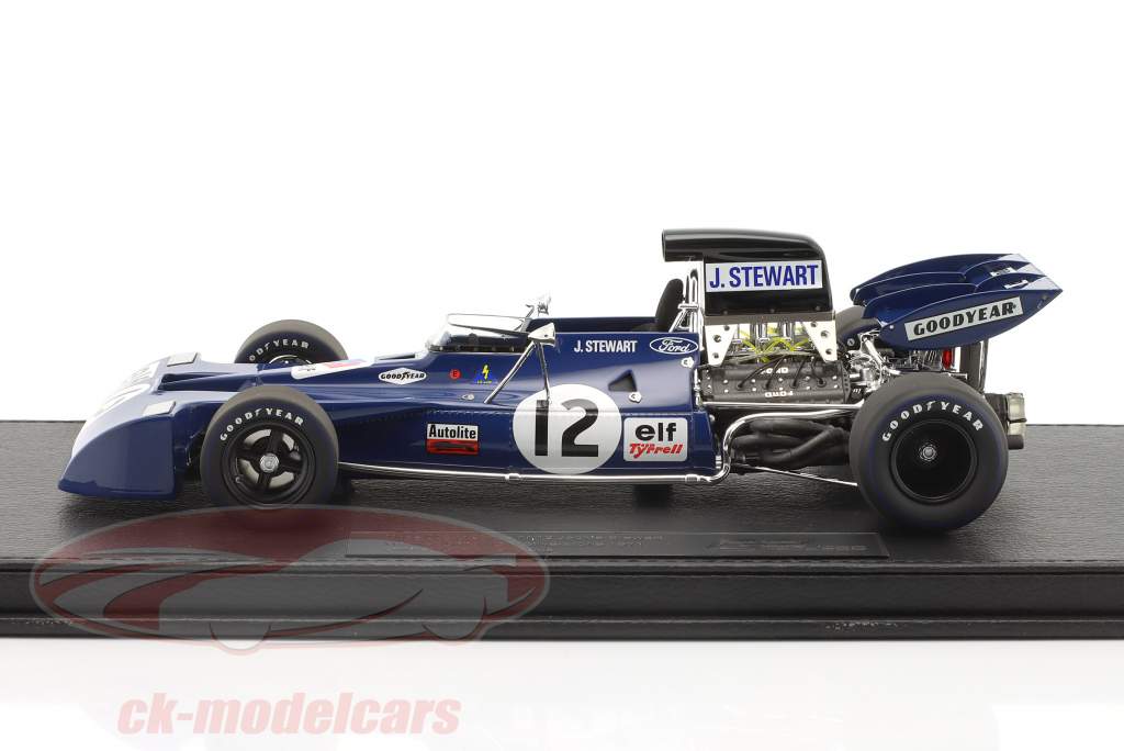 J. Stewart Tyrrell 003 #12 vinder britisk GP formel 1 Verdensmester 1971 1:18 GP Replicas
