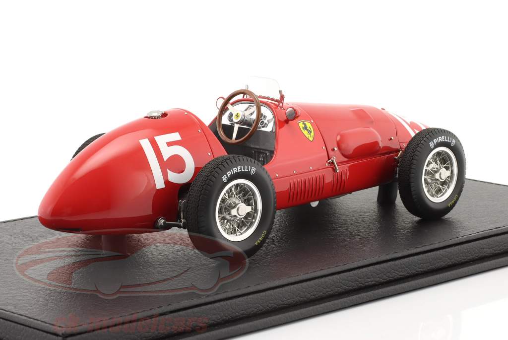 A. Ascari Ferrari 500F2 #15 vinder britisk GP formel 1 Verdensmester 1952 1:18 GP Replicas