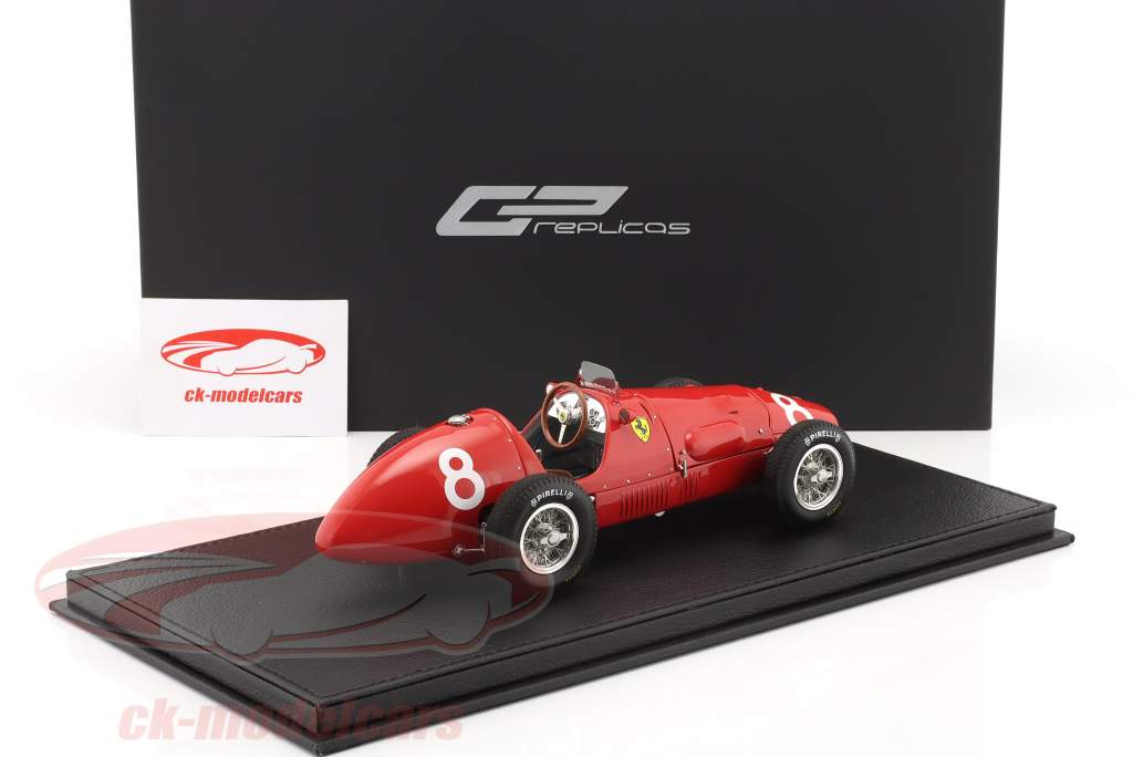 A. Ascari Ferrari 500F2 #8 ganador Francés GP fórmula 1 Campeón mundial 1952 1:18 GP Replicas