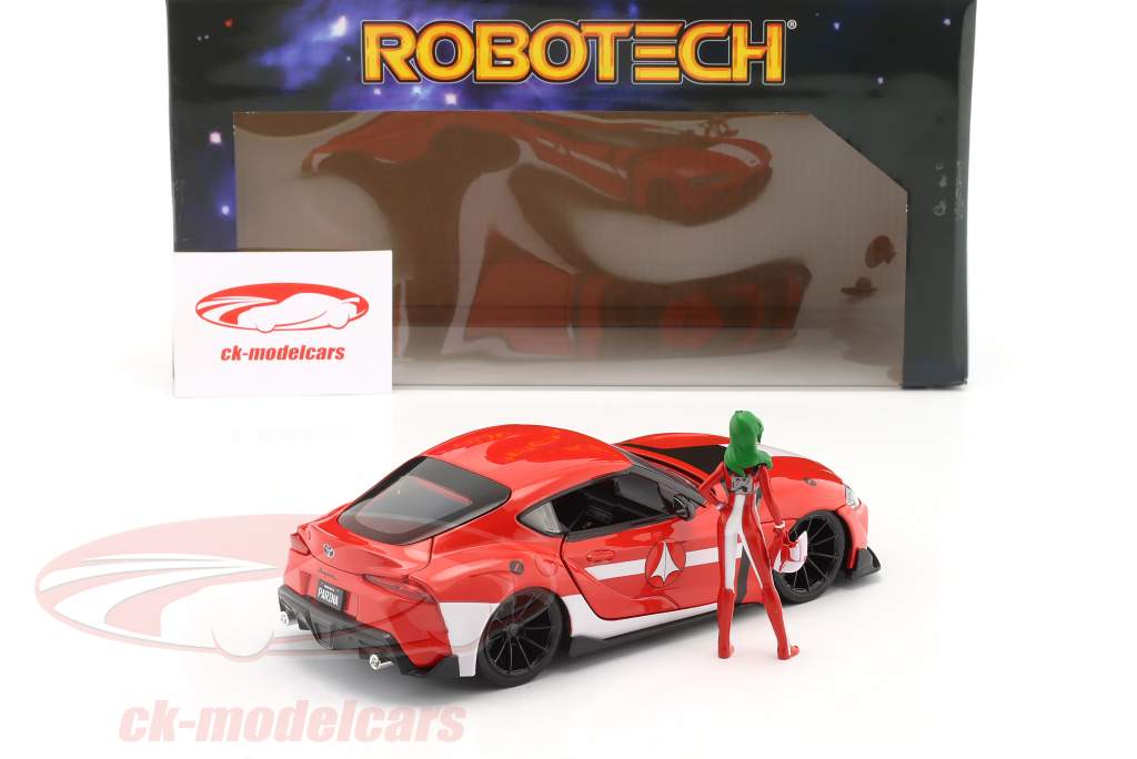 Toyota Supra MK5 série de TV robótica com figura Miriya Sterling vermelho 1:24 Jada Toys