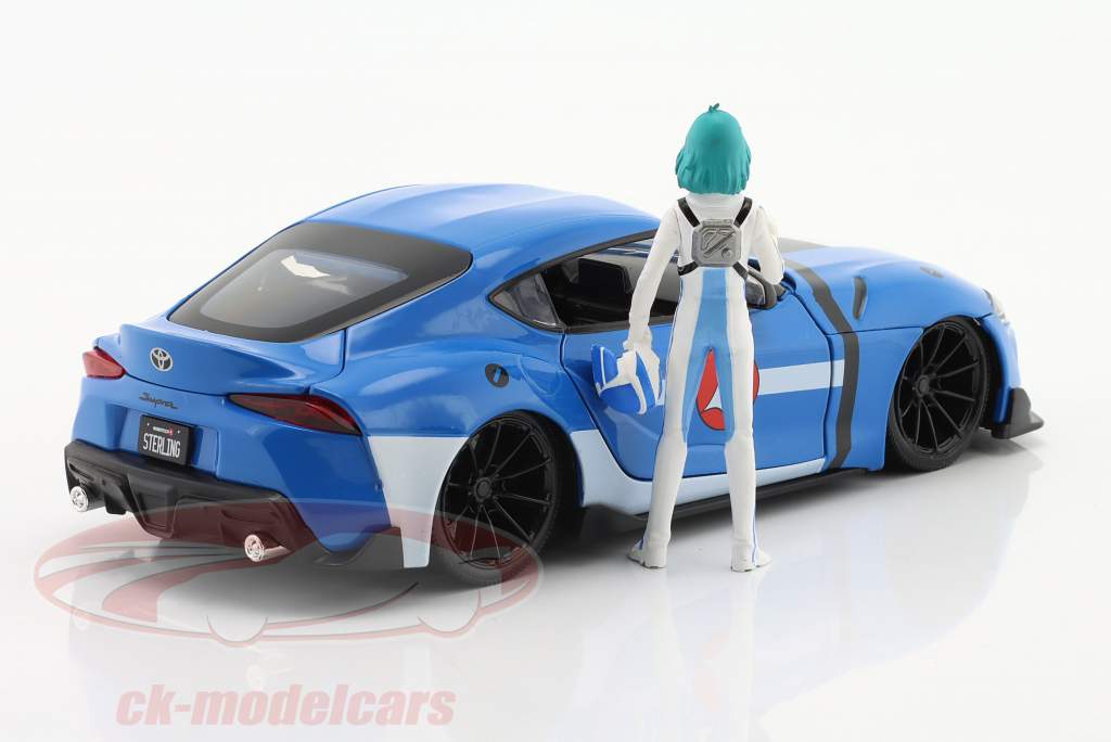 Toyota Supra MK5 連続テレビ番組 ロボテック と 形 Max Sterling 青い 1:24 Jada Toys