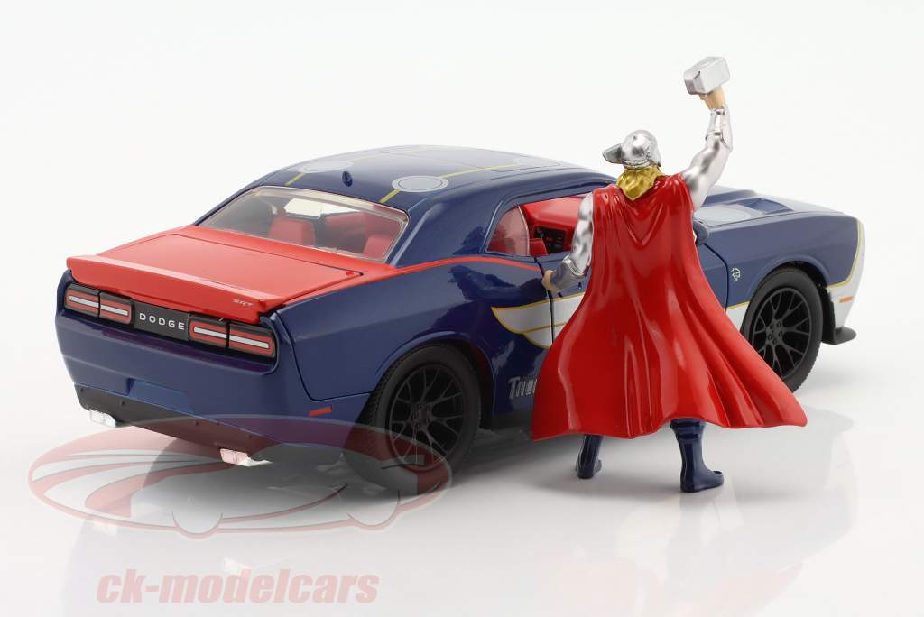 Dodge Challenger SRT Hellcat Película: Thor con figura Thor 1:24 Jada Toys