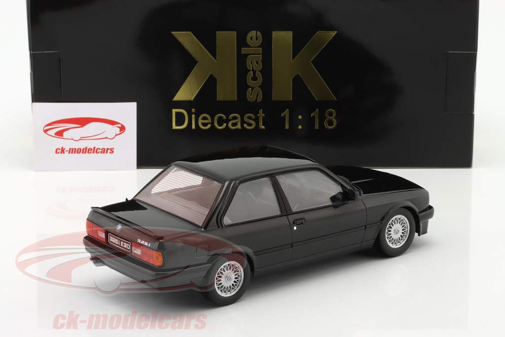 BMW 325i (E30) M-Paket 1 Baujahr 1987 schwarz 1:18 KK-Scale