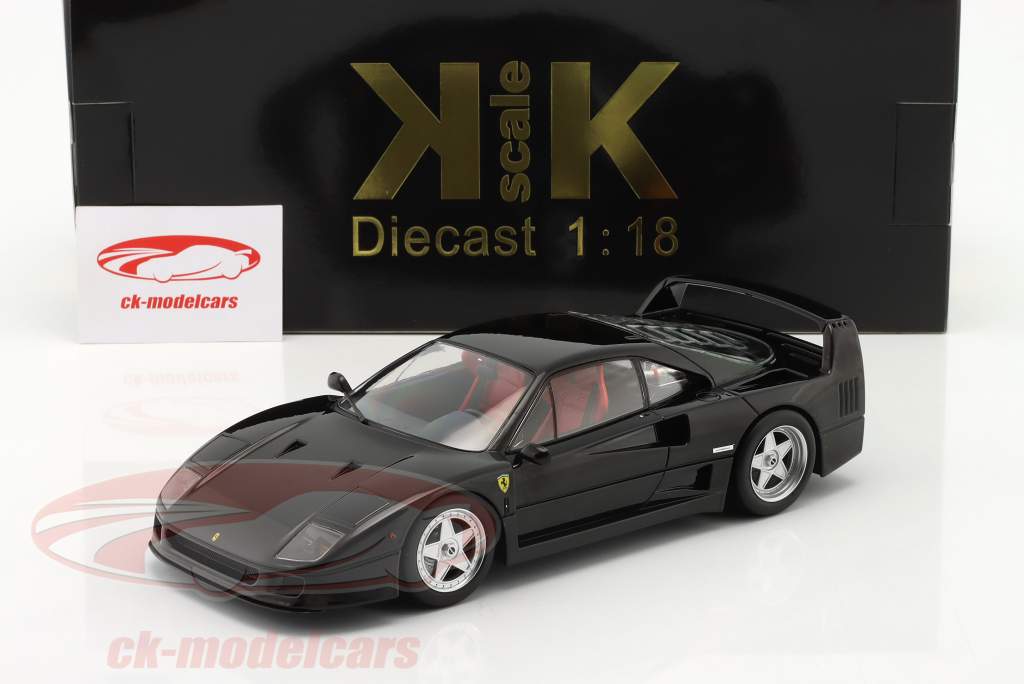 Ferrari F40 建設年 1987 黒 / 赤 座席 1:18 KK-Scale