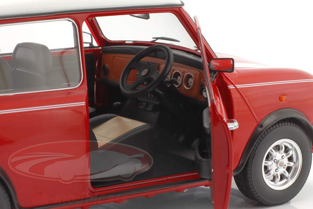 Mini Cooper rød / hvid RHD 1:12 KK-Scale