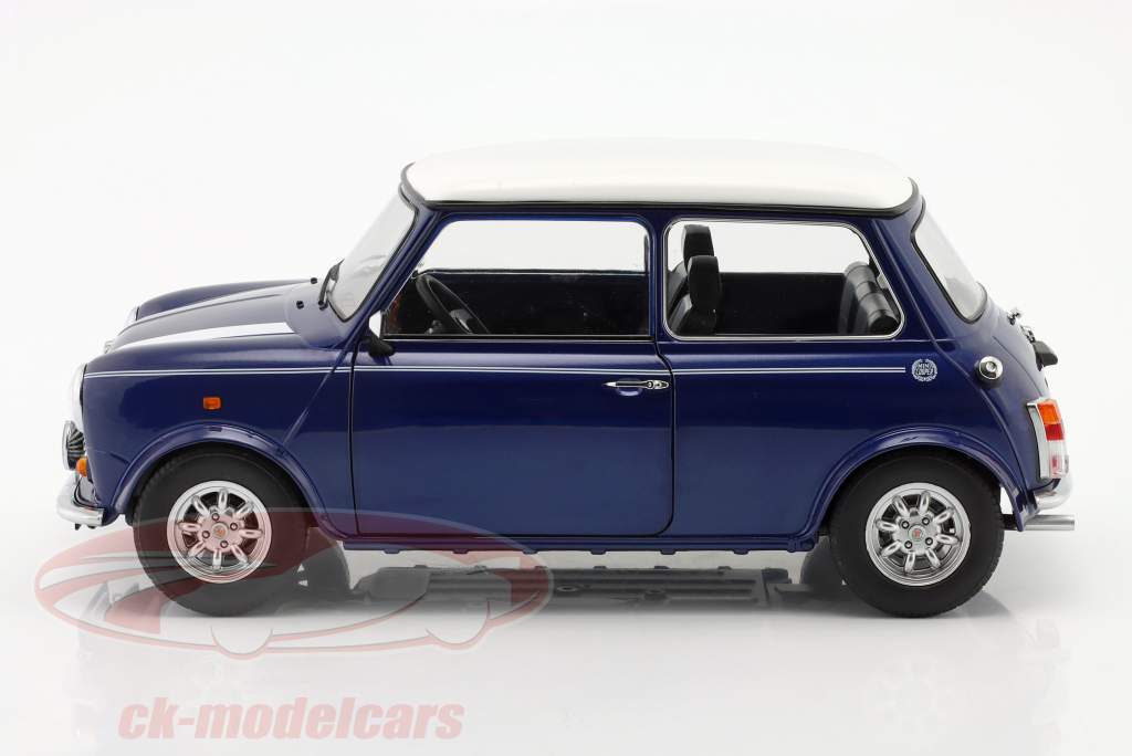 Mini Cooper blau metallic / weiß LHD 1:12 KK-Scale