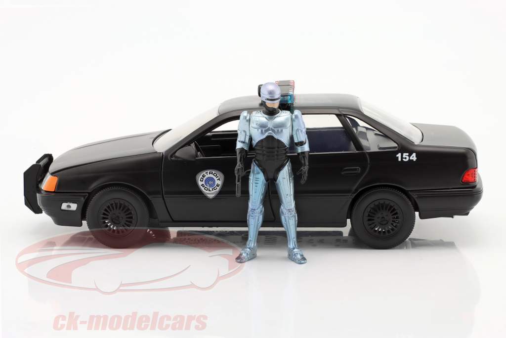 Ford Taurus OCP Byggeår 1986 Film Robocop med figur Robocop 1:24 Jada Toys