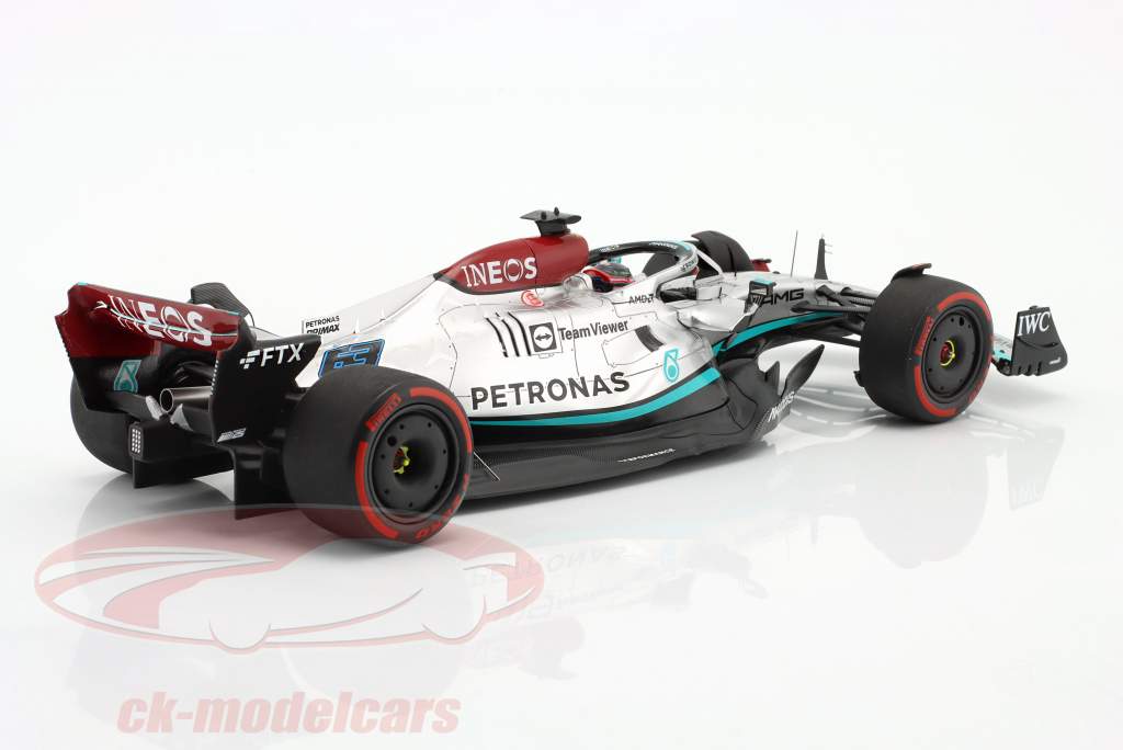 George Russell Mercedes-AMG F1 W13 #63 4th Bahrain GP Formel 1 2022 1:18 Spark