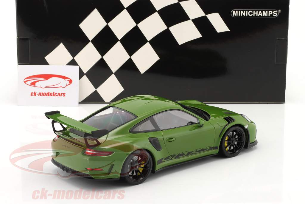 Porsche 911 (991 II) GT3 RS 2019 grün / schwarze Felgen 1:18 Minichamps