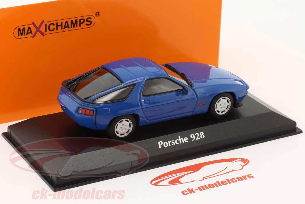 Porsche 928 S Año de construcción 1979 azul 1:43 Minichamps