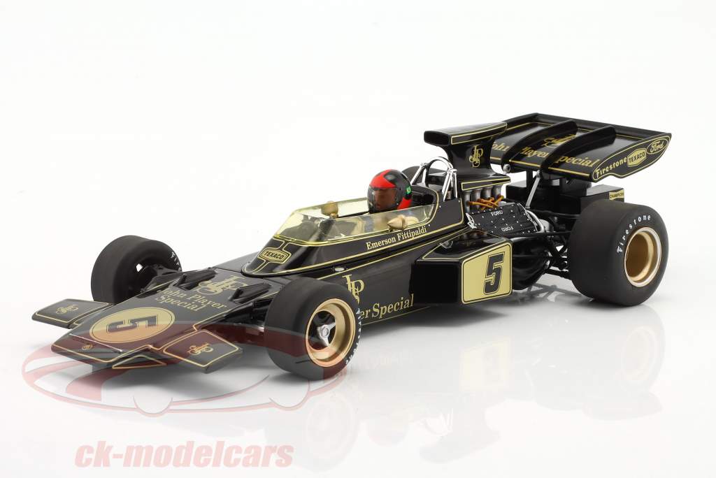 E. Fittipaldi Lotus 72D #5 winner Spain GP formula 1 World Champion 1972 1:18 MCG