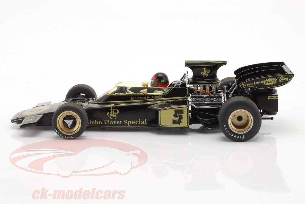 E. Fittipaldi Lotus 72D #5 vinder Spanien GP formel 1 Verdensmester 1972 1:18 MCG