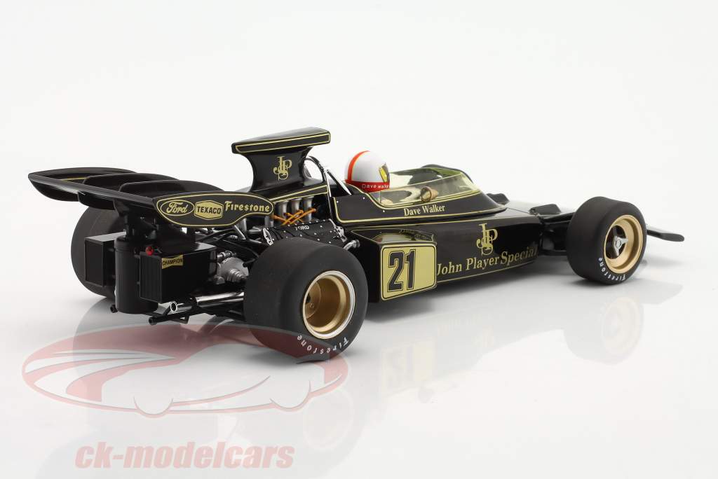 Dave Walker Lotus 72D #21 Spain GP formula 1 1972 1:18 MCG