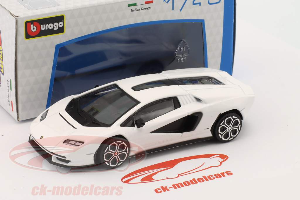 Lamborghini Countach LPI 800-4 Bouwjaar 2022 Wit 1:43 Bburago