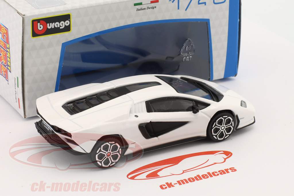 Lamborghini Countach LPI 800-4 Bouwjaar 2022 Wit 1:43 Bburago