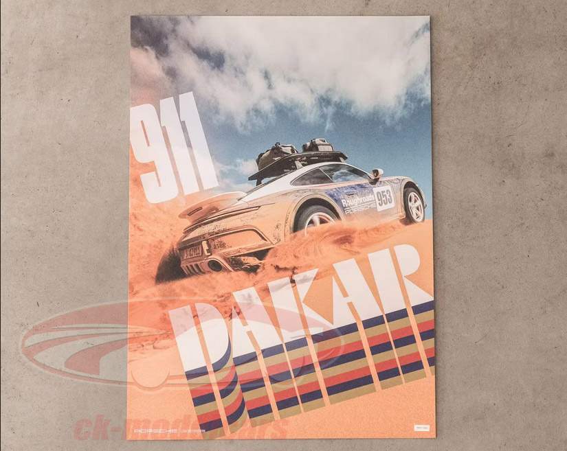Porsche 911 Dakar Poster Set (3x 50x70 cm)