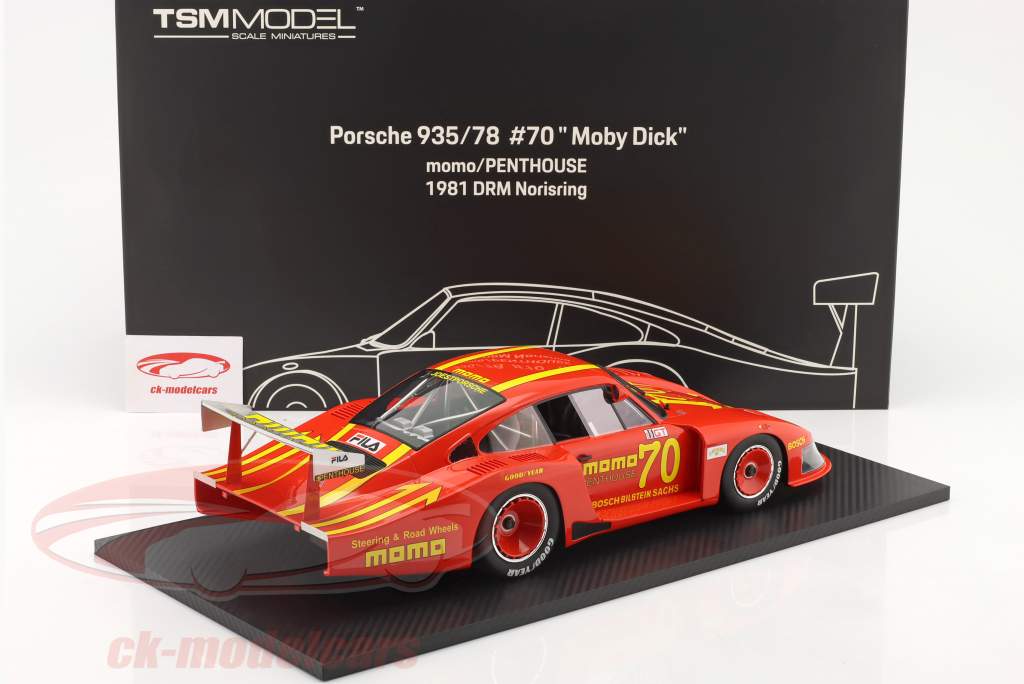 Porsche 935/78 Moby Dick #70 2do DRM Norisring 1981 G. Moretti 1:12 TrueScale