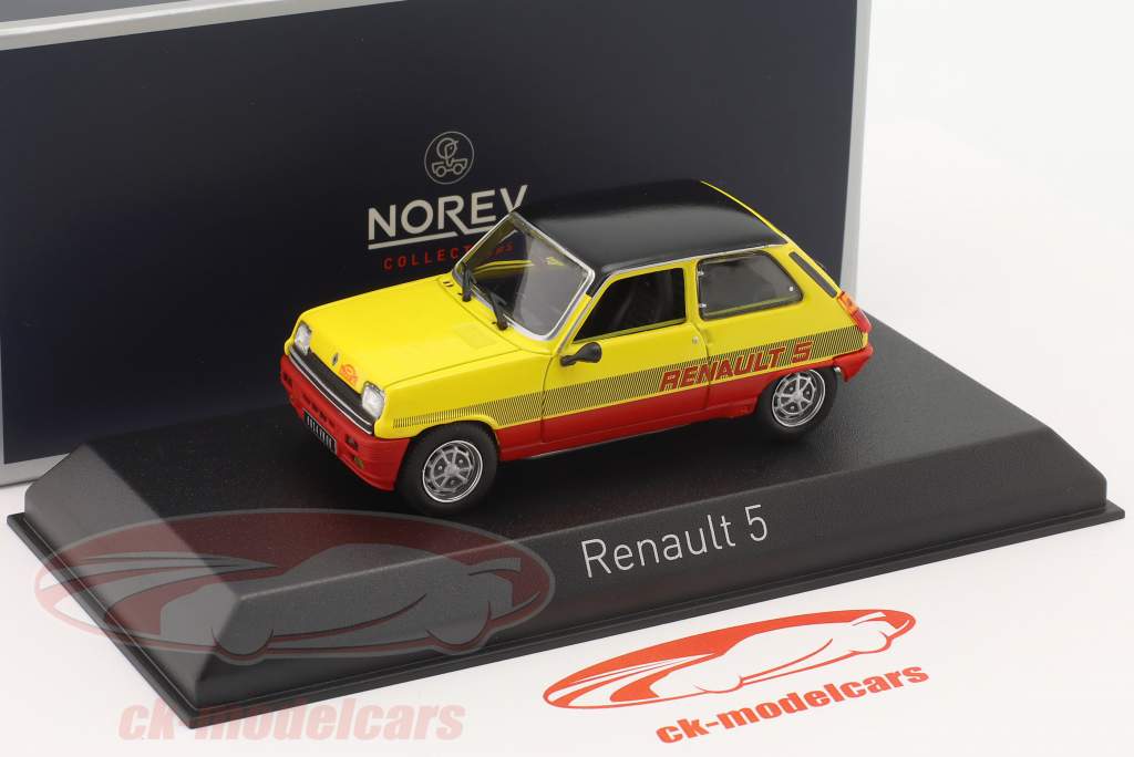 Renault 5 TS Monte Carlo Baujahr 1978 gelb / rot / schwarz 1:43 Norev