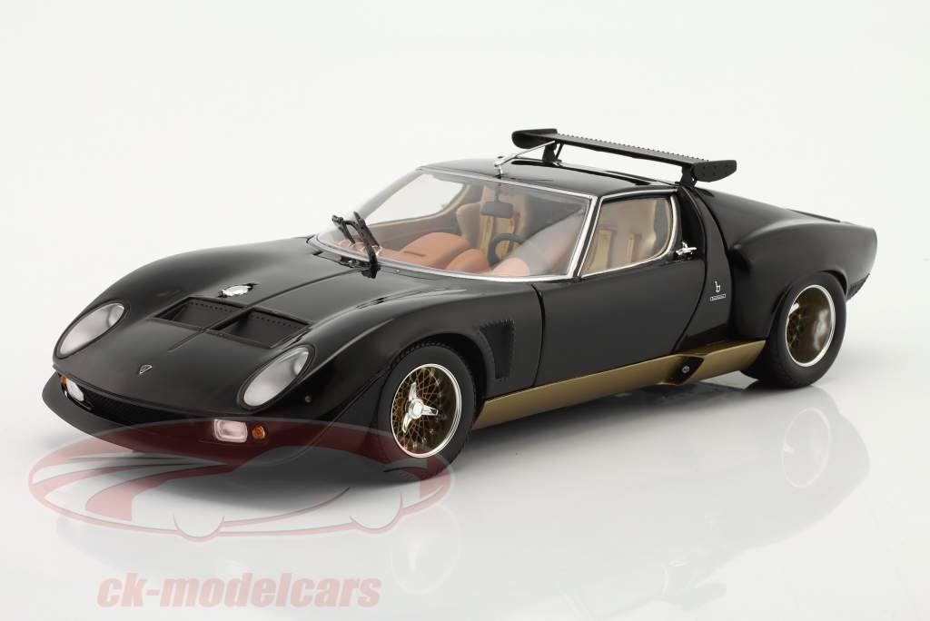 Lamborghini Miura SVR year 1970 black / gold 1:18 Kyosho