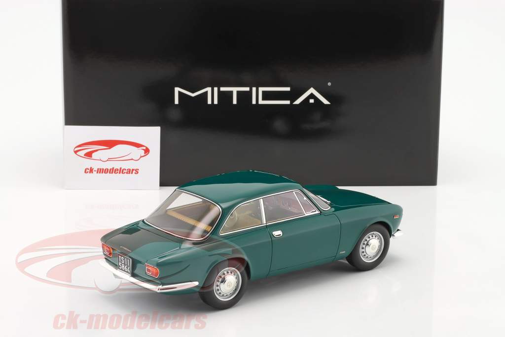 Alfa Romeo Giulia GT 1300 Junior Byggeår 1968 grøn 1:18 Mitica