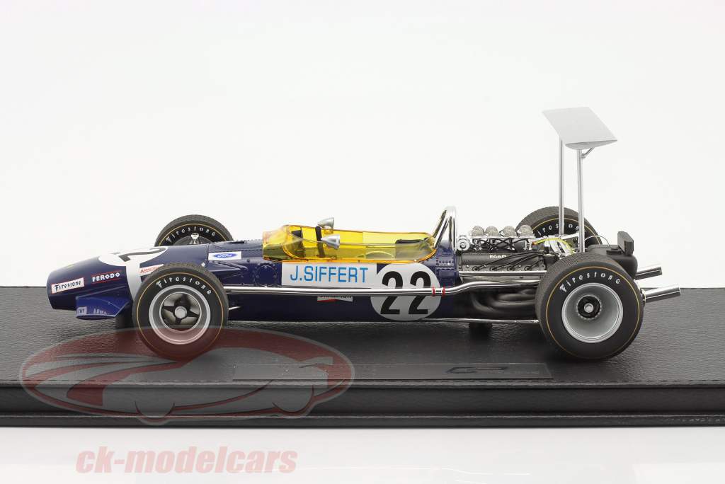 Jo Siffert Lotus 49B #22 ganador británico GP fórmula 1 1968 1:18 GP Replicas