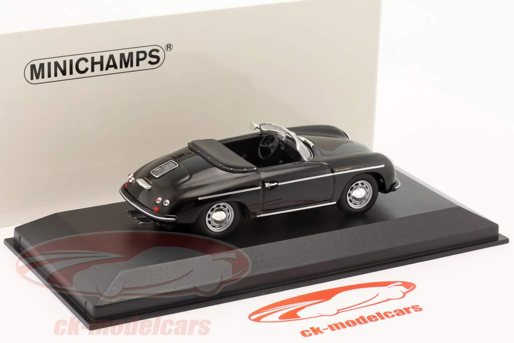 Porsche 356 Speedster Byggeår 1956 sort 1:43 Minichamps