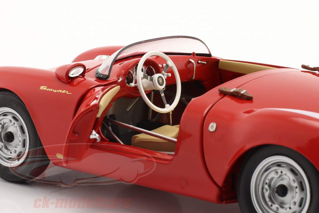 Porsche 550 A Spyder Byggeår 1953-57 rød 1:18 Schuco