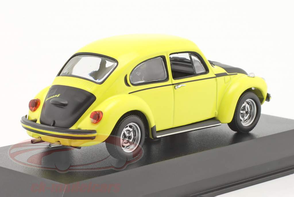 Volkswagen VW Escarabajo 1303 S Año de construcción 1973 amarillo-negro corredor 1:43 Minichamps