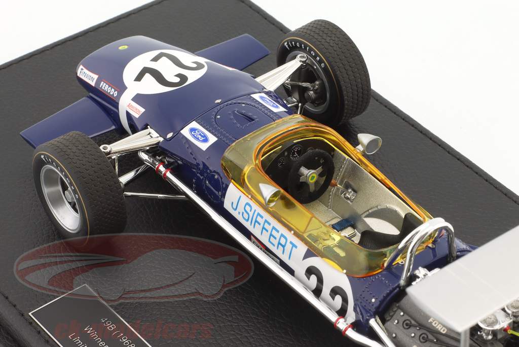 Jo Siffert Lotus 49B #22 ganador británico GP fórmula 1 1968 1:18 GP Replicas