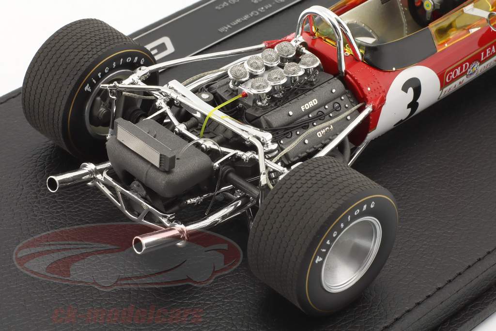 Graham Hill Lotus 49B #3 holandés GP fórmula 1 Campeón mundial 1968 1:18 GP Replicas