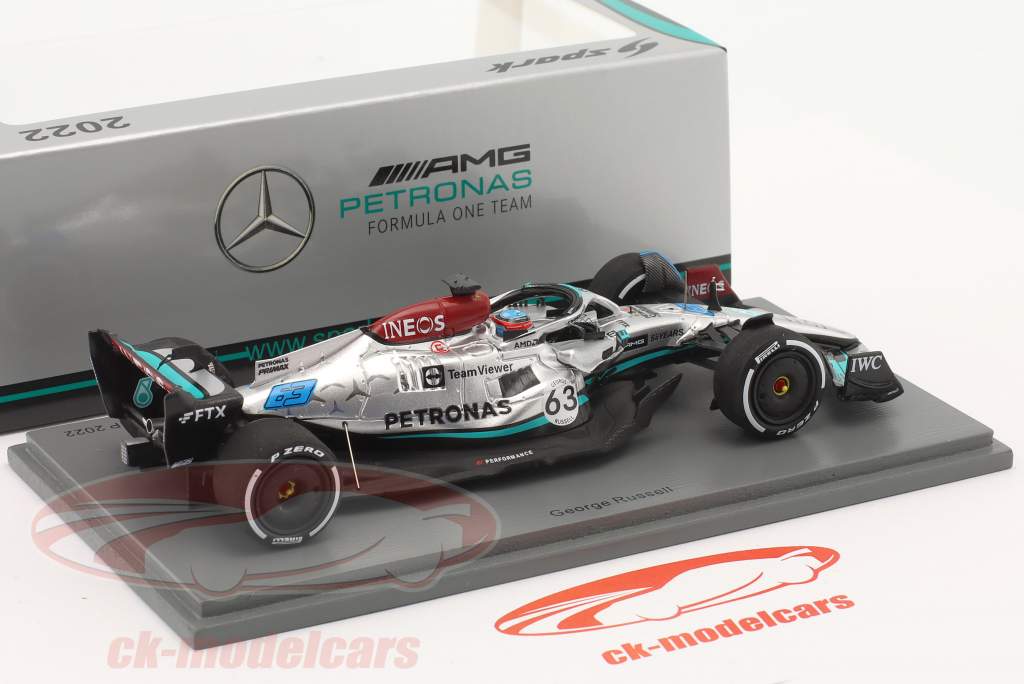 George Russell Mercedes-AMG F1 W13 #63 4to Bélgica GP fórmula 1 2022 1:43 Spark