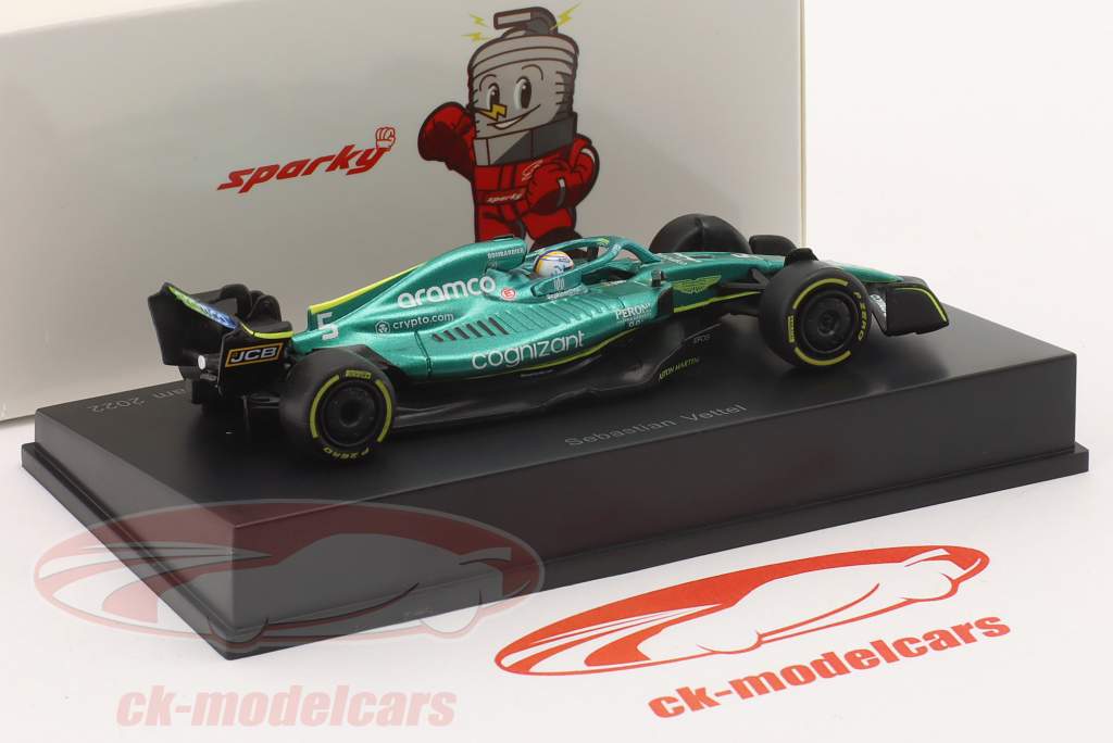 Sebastian Vettel AMR22 #5 fórmula 1 2022 1:64 Spark