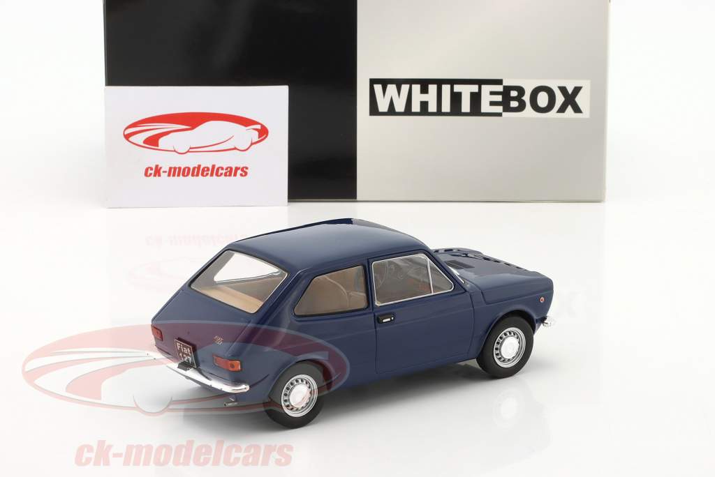 Fiat 127 mørkeblå 1:24 WhiteBox