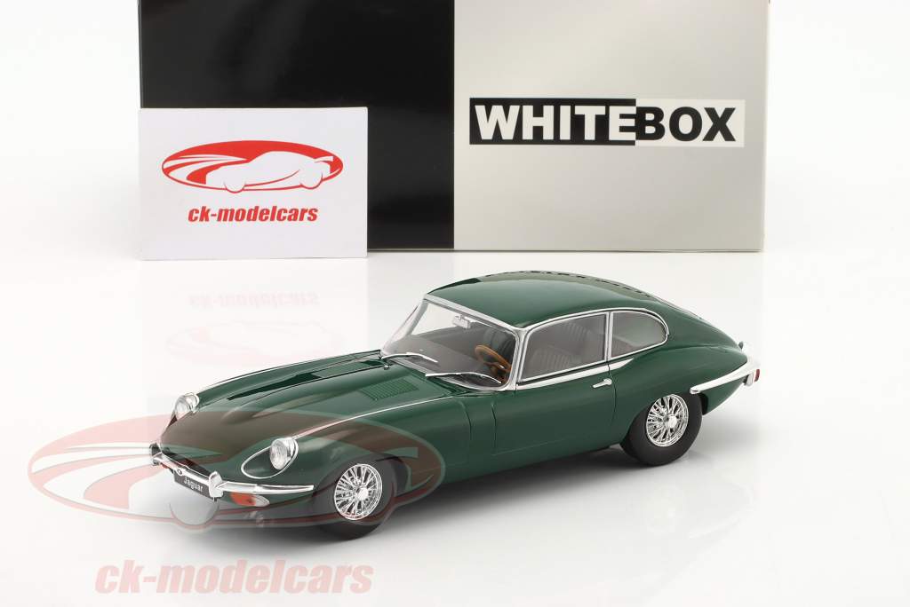 Jaguar Eタイプ 濃い緑色 1:24 WhiteBox
