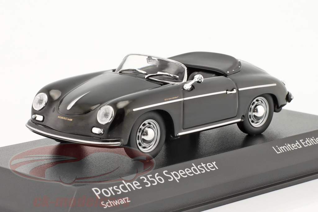Minichamps 1:43 Porsche 356 Speedster Année de construction 1956 noir