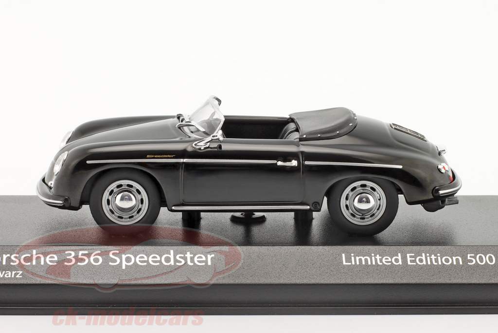 Porsche 356 Speedster 建设年份 1956 黑色的 1:43 Minichamps