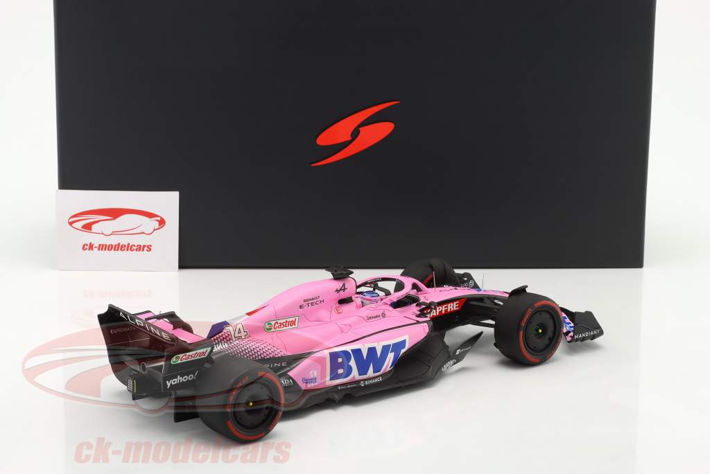 Fernando Alonso Alpine A522 #14 Bahrain GP formel 1 2022 1:18 Spark