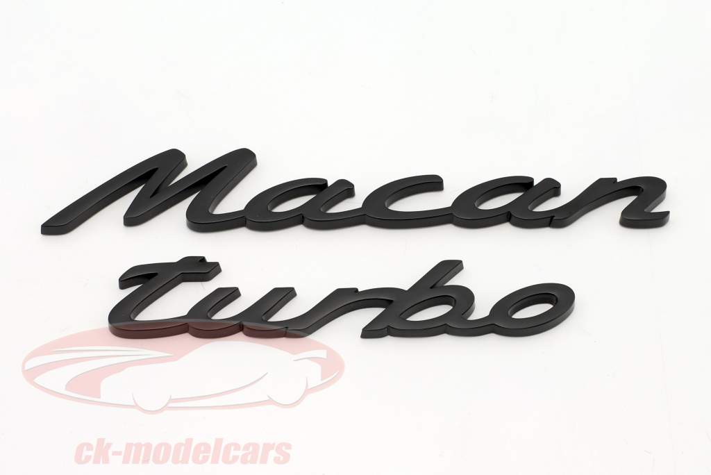 Porsche magnet sæt Macan Turbo sort