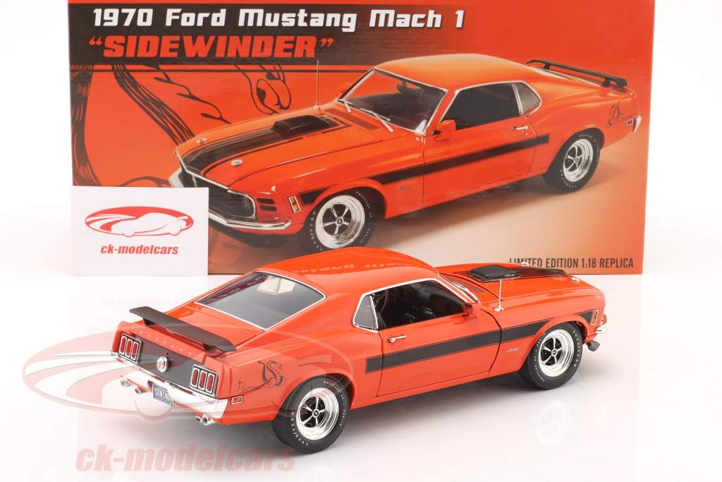 Ford Mustang Mach 1 Sidewinder Baujahr 1970 rot 1:18 GMP