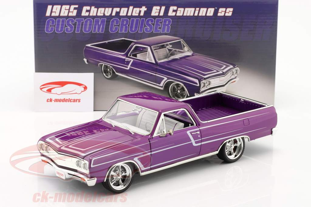 Chevrolet El Camino Pick-Up Custom Cruiser 1965 紫の 1:18 GMP