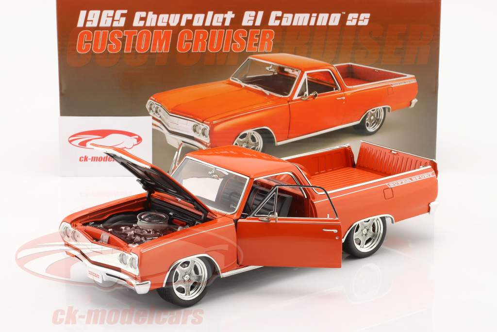 Chevrolet El Camino Pick-Up Custom Cruiser 1965 hugger orange 1:18 GMP