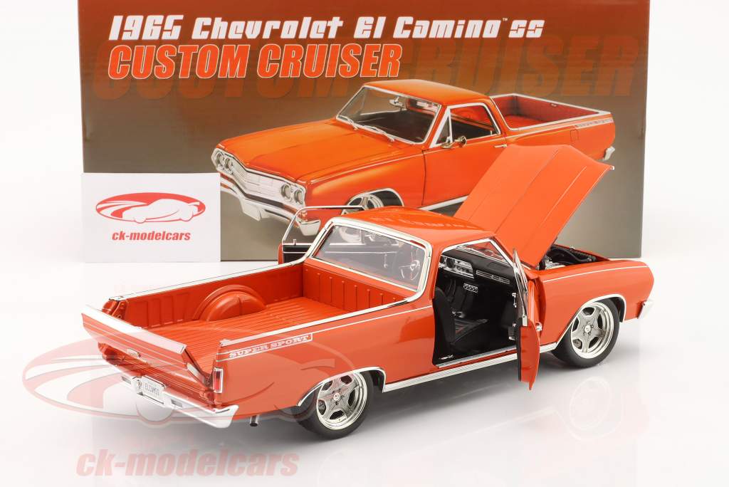 Chevrolet El Camino Pick-Up Custom Cruiser 1965 hugger orange 1:18 GMP