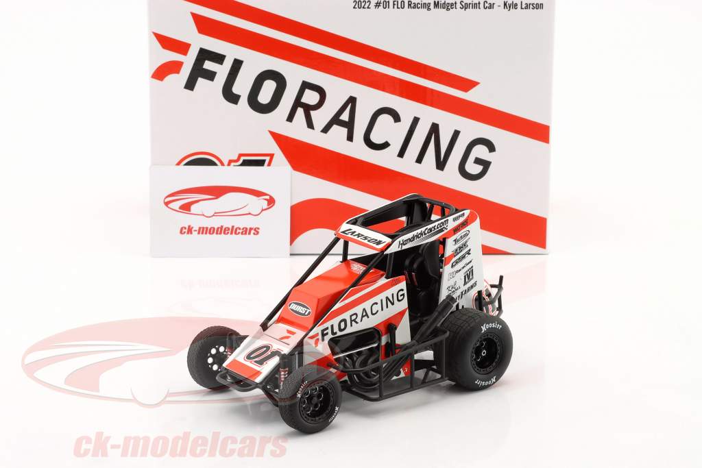 FLO Racing Midget Sprint Car 2022 #01 Kyle Larson 1:18 GMP