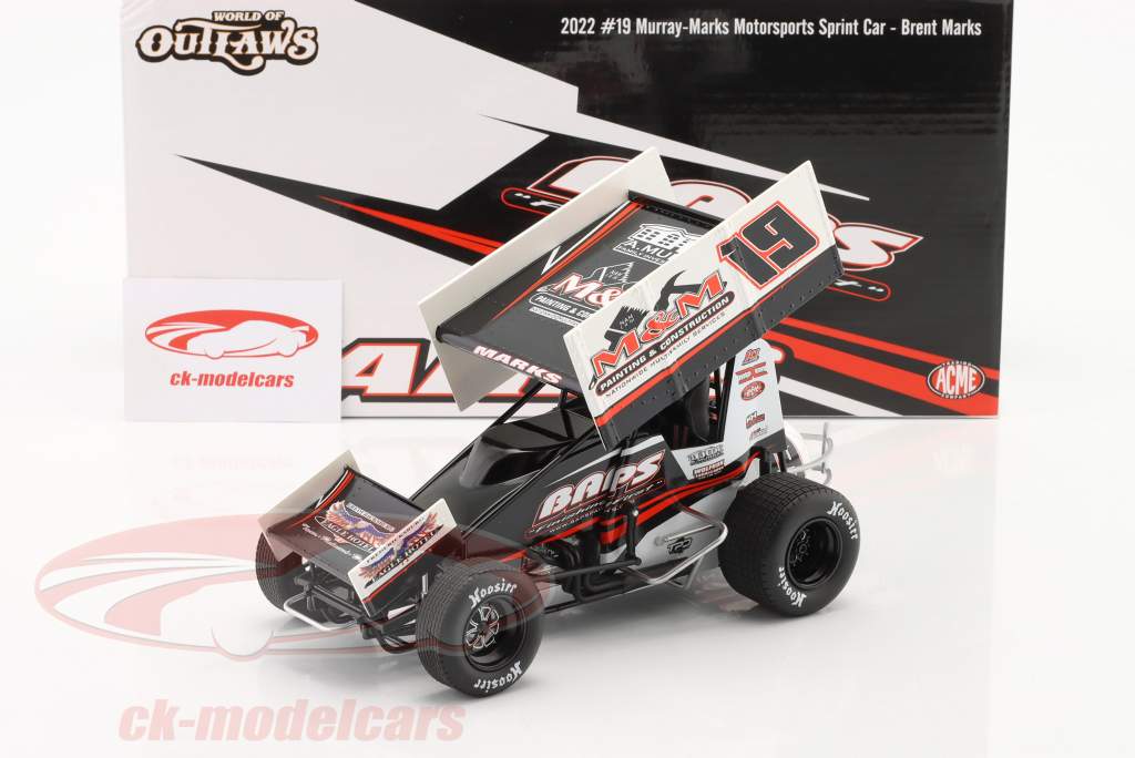 Murray-Marks Motorsports Sprint Car 2022 #19 Brent Marks 1:18 GMP