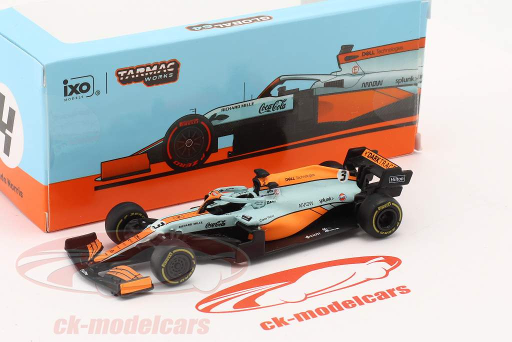 Daniel Ricciardo McLaren MCL35M #3 Monaco GP Formel 1 2021 1:64 Tarmac Works